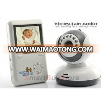 Digital Video Baby Monitor - 2.4 Ghz Nightvision and Two-Way Audio/Video Camera with 3.5-Inch LCD